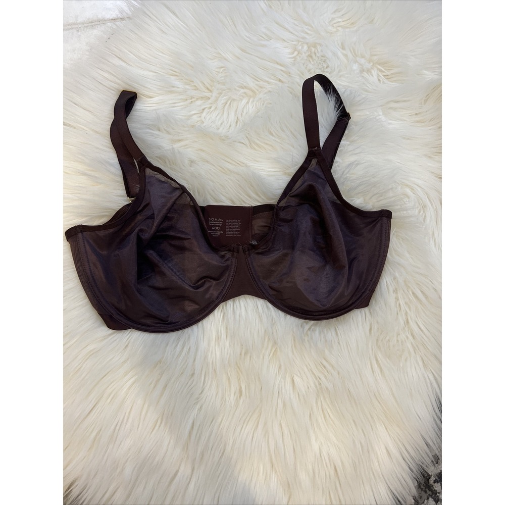 Soma Bra Red Wine Unbelievable Lift Perfect Coverage Semi Sheer Underwire- 40g
